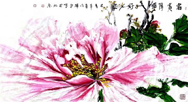 肖瑞权画作-富贵降临好人家