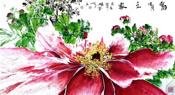 肖瑞权画作-富贵之家