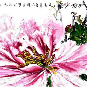 肖瑞权画作-富贵降临好人家