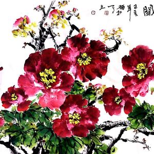 肖瑞权画作-富贵花开