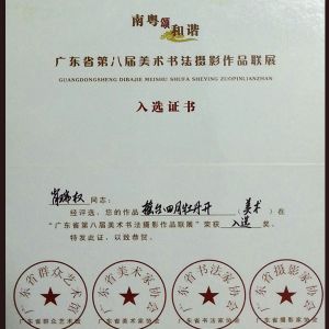 入选证书