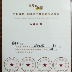 入选证书